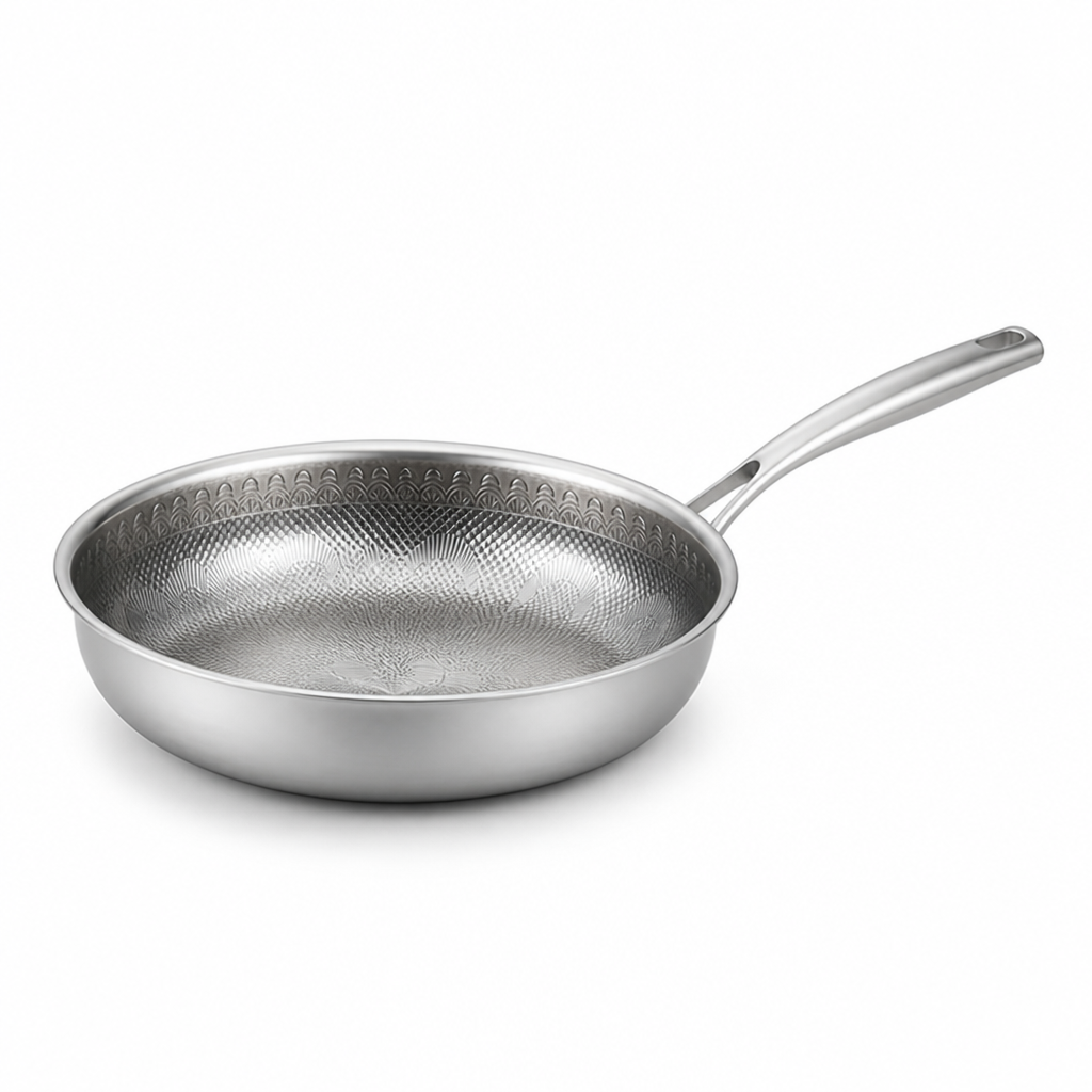 304 Stainless Steel Titanium Non-Stick Frying Pan (28 cm)