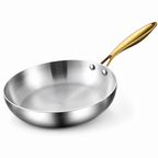 316 Stainless Steel Tri-Ply Frying Pan (Induction & Oven Safe)