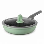 PFOA-Free Nonstick Induction-Compatible Frying Pan (Tempered Glass Lid)