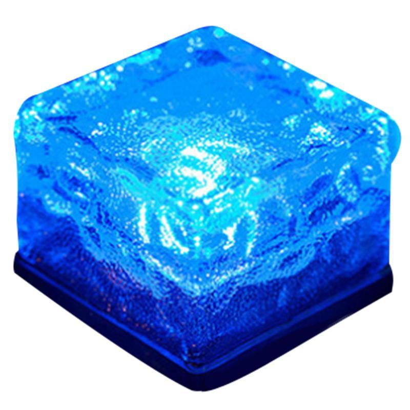 Color-Changing Solar Cube Light for Garden with Water Ripple Design