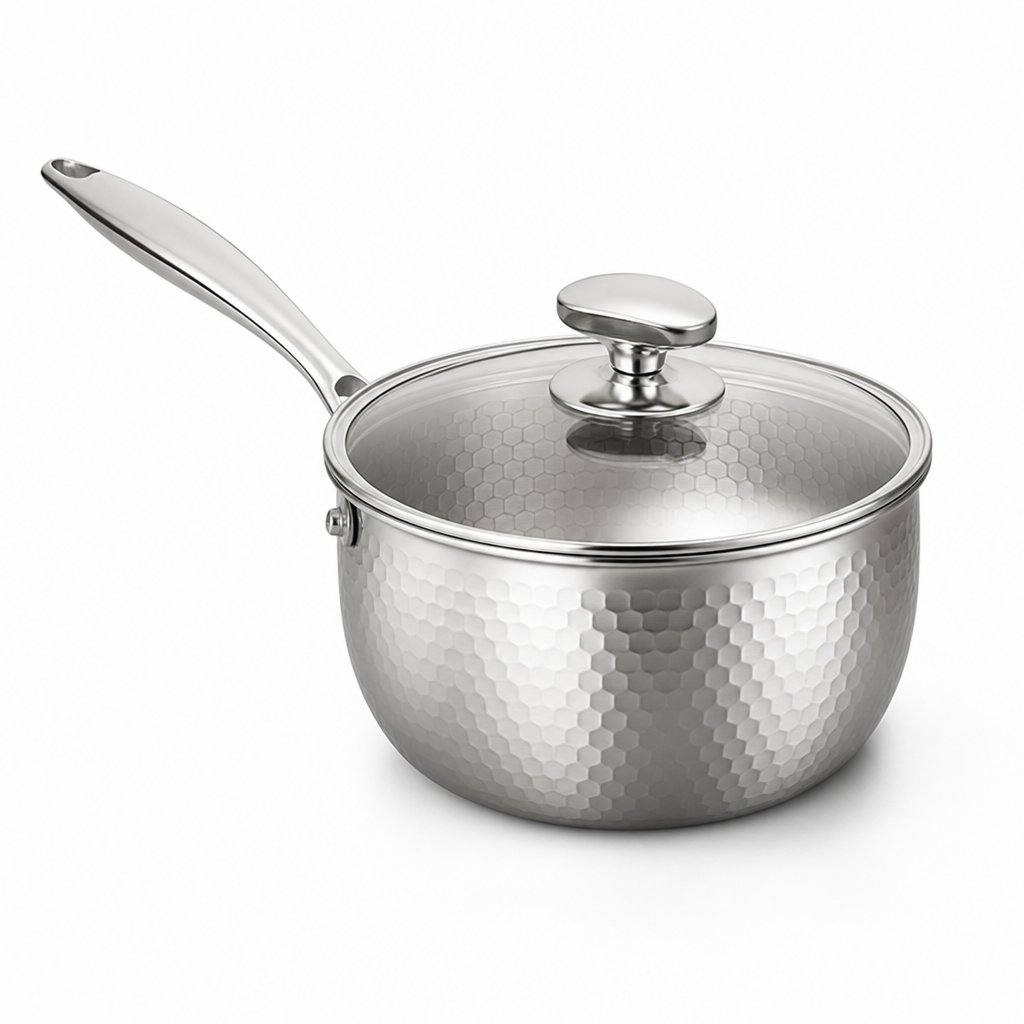 Uncoated Titanium Thickened Body Yukihira Pot (Lid & Steamer Options)