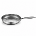 Physical Non-Stick Titanium-Infused Three-Layer Steel Frying Pan
