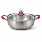 Durable Titanium Induction-Compatible Frying Pan (30 cm, Anti-Scald Handles)