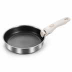 Honeycomb Non-Stick 304 Stainless Steel Deep Frying Pan (24 cm)