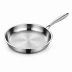 Stainless Steel Triple-Layer Non-Stick Skillet (Multiple Sizes)