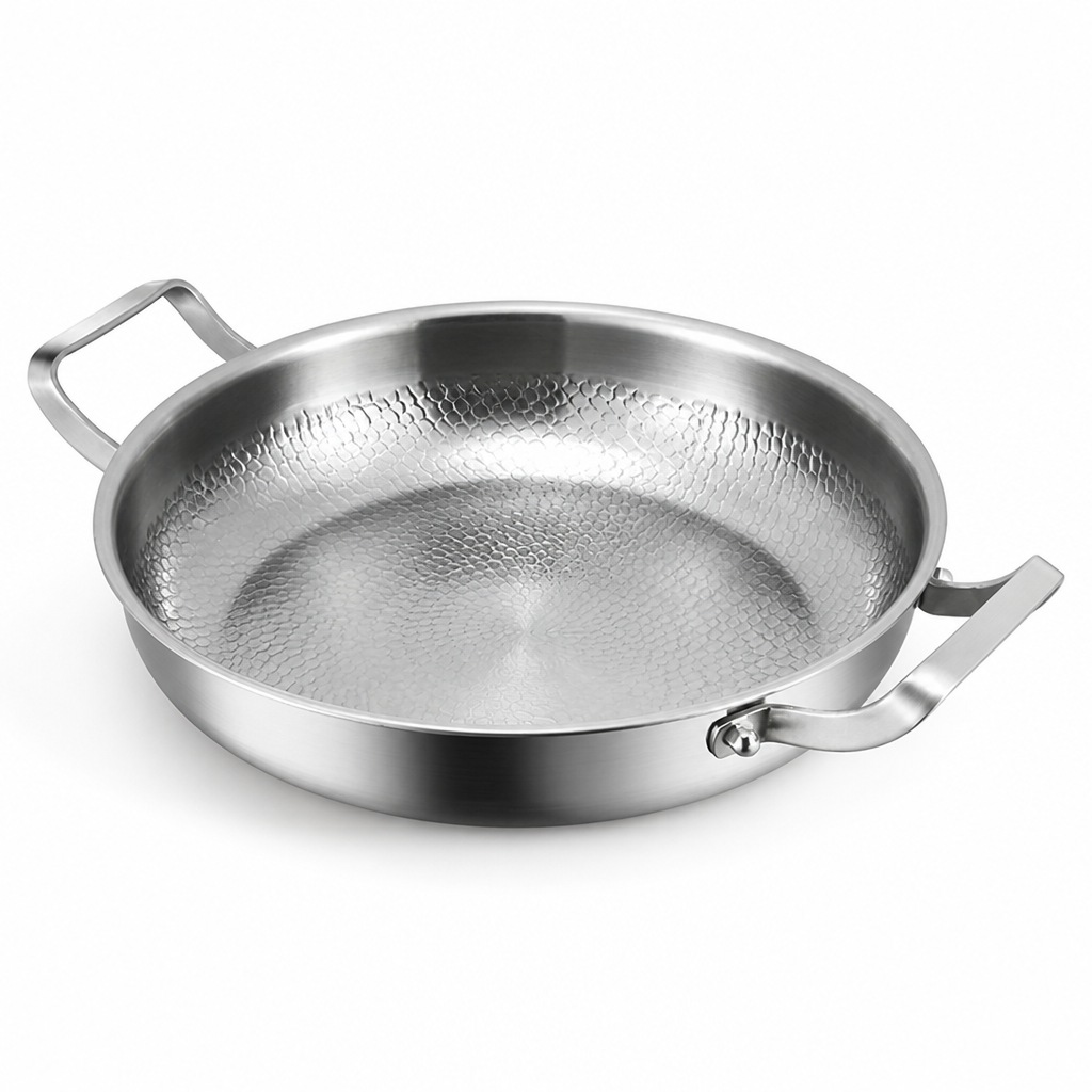 Physical Non-Stick 5-Layer Stainless Steel Skillet