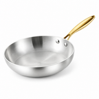 316 Stainless Steel Three-Layer Nonstick Frying Pan (Induction & Oven Safe)