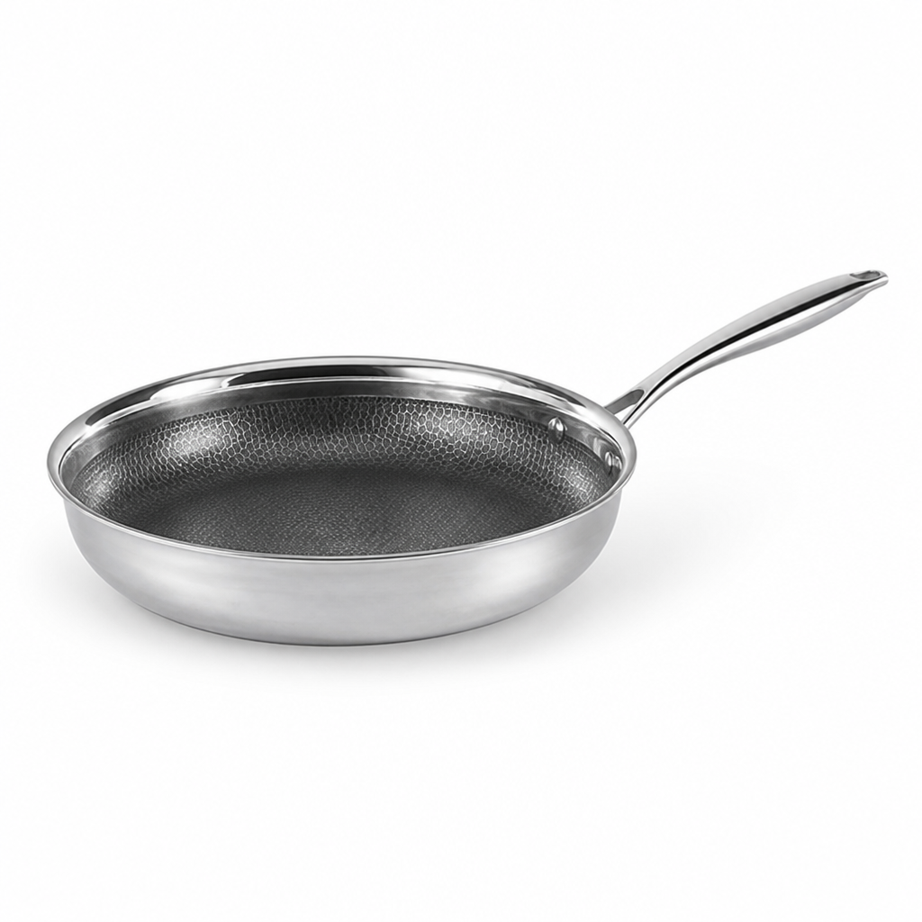 3-Layer Stainless Steel Honeycomb Nonstick Frying Pan