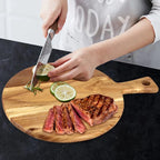 Pizza Peel & Serving Board Acacia Wood Ergonomic Handle