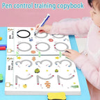 Interactive Writing Book Wipe-Clean Pages Includes Marker & Eraser