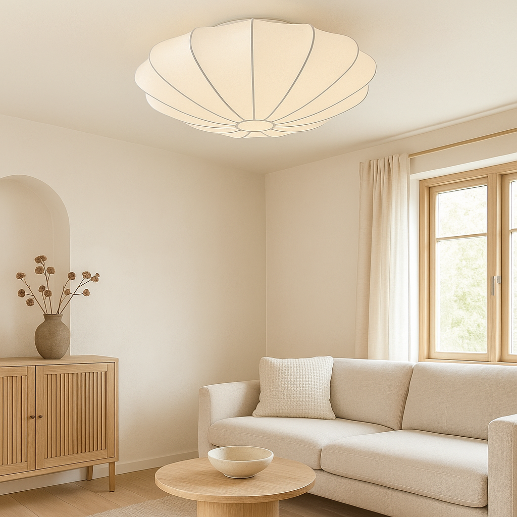 Ceiling Light with Soft Glow Design Inspired by Petals