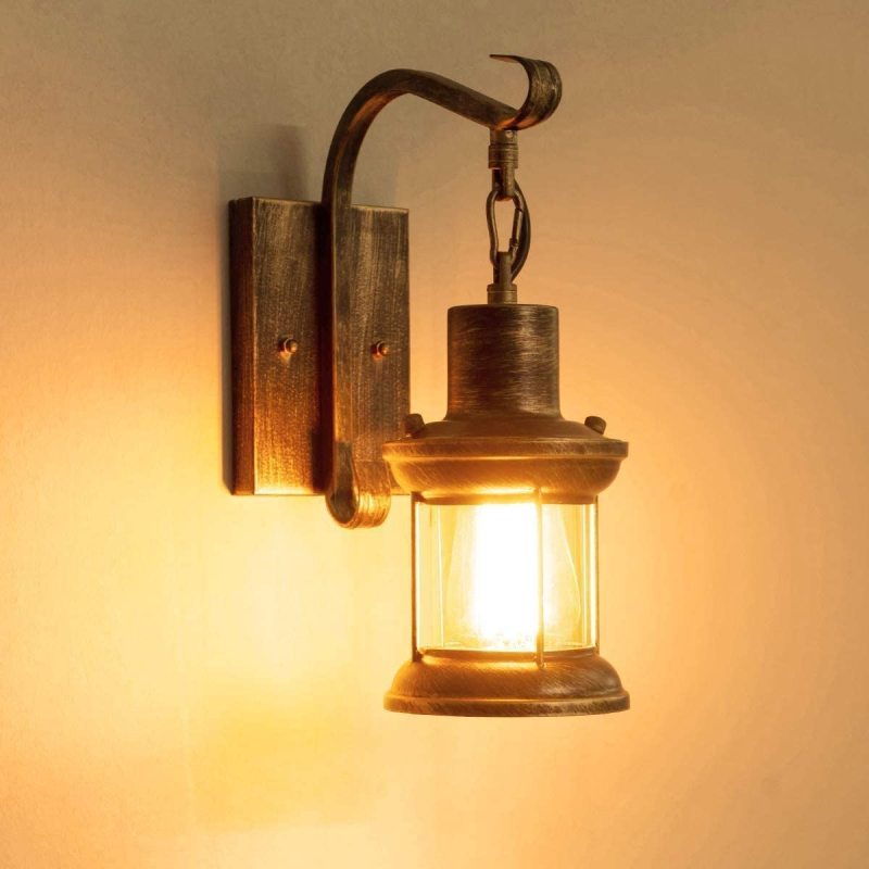 Vintage Style Indoor Wall Sconce Light Fixture - Industrial Design