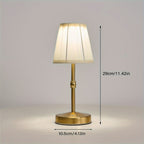 Rechargeable Touch LED Light - Cordless Table Lamp in Antique Brass