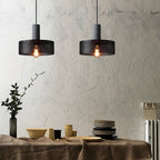 Concrete-Look Ceiling-Mount Pendant Light