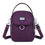 Handbag Ample Storage Multiple Zip Pockets Removable Strap