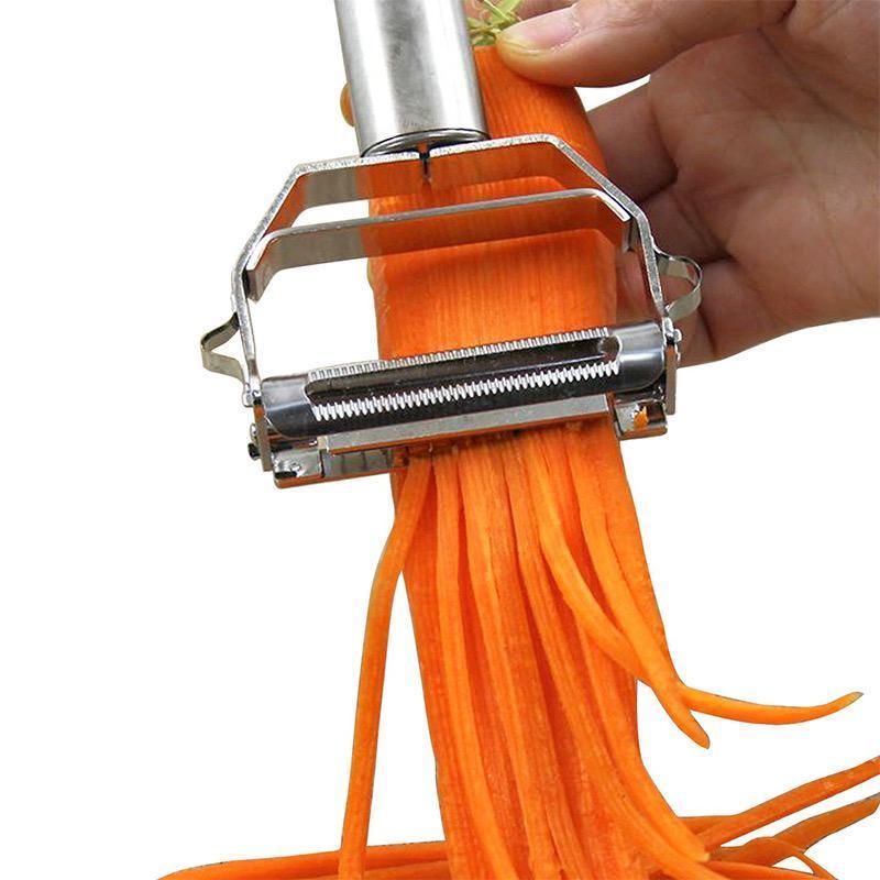 Vegetable Peeler Dual Blade Stainless Steel Ergonomic Safety Handle