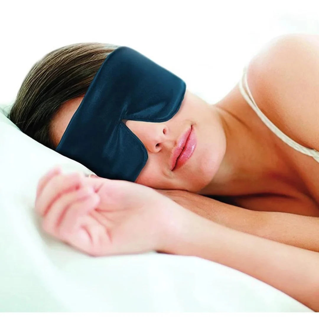 Sleep Mask Mulberry Silk Padded Light-Blocking & Hypoallergenic