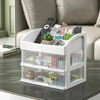 Makeup Organizer Clear Acrylic Multi-Compartment Stackable
