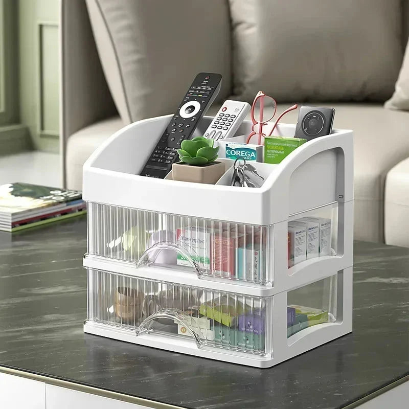 Makeup Organizer Clear Acrylic Multi-Compartment Stackable