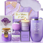 Bath Gift Set Pink Metal Spa Basket