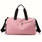 Gym Bag Waterproof Oxford Shoe Compartment & Bottom Pocket