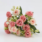 Decorative Hanging Basket with Artificial Roses for Mother's Day