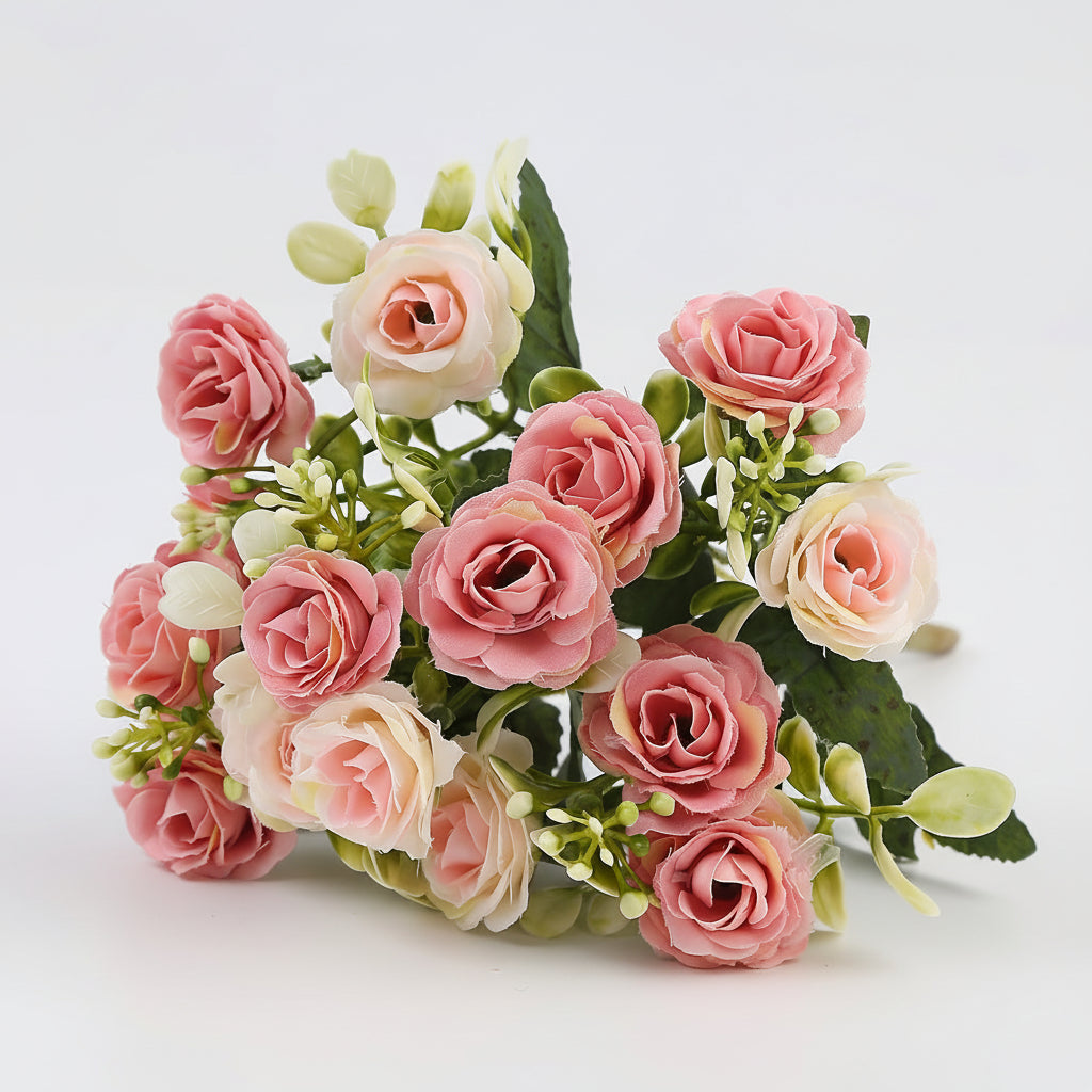 Decorative Hanging Basket with Artificial Roses for Mother's Day