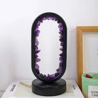 Crystal Lamp Handcrafted Natural Amethyst Ambient Light