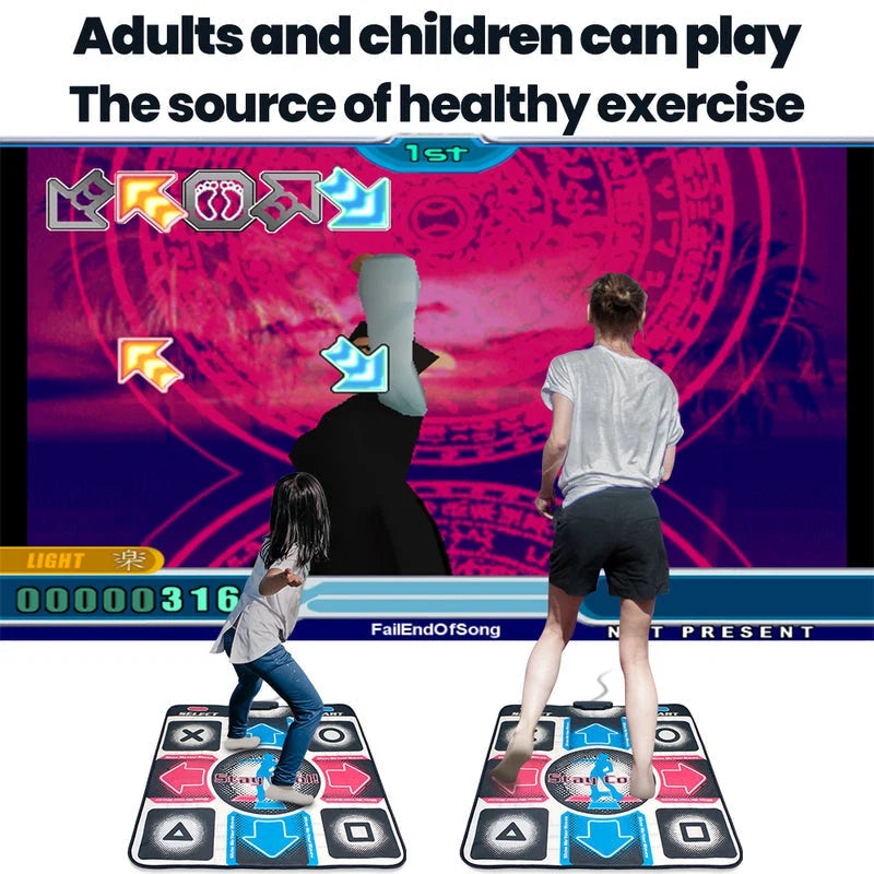 Interactive Dance Mat Wireless Non-Slip PC & TV Compatible