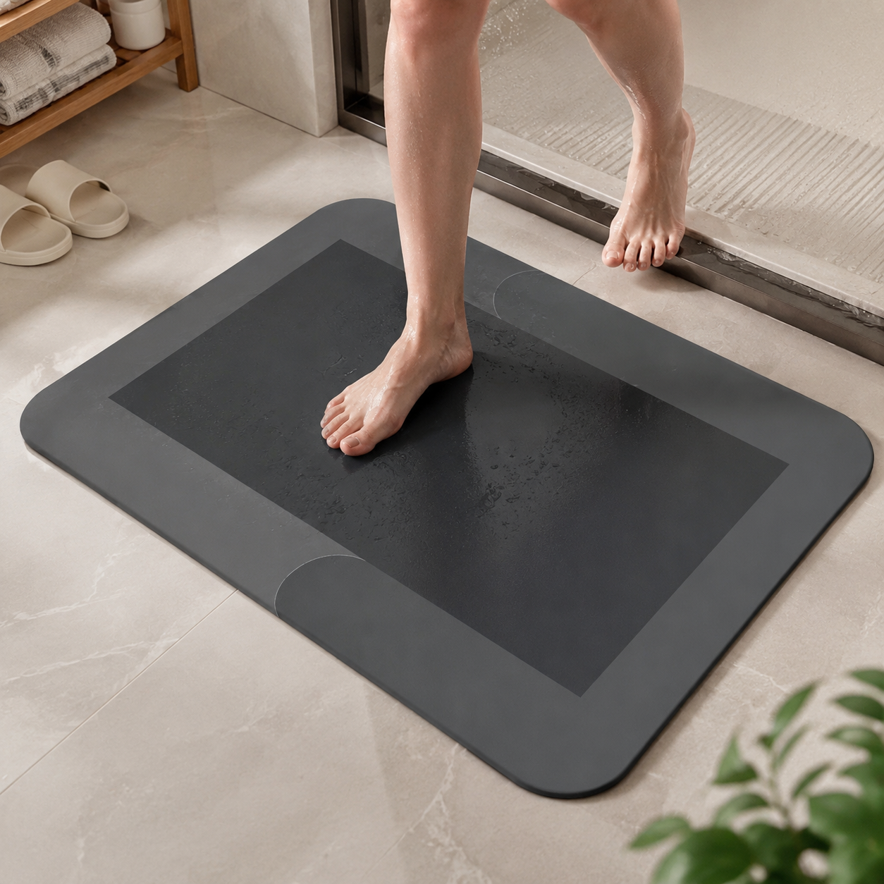 Quick-Drying Non-Slip Polyester Bath Mat