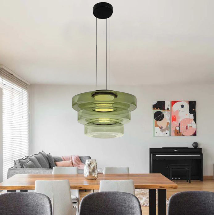 Bauhaus Inspired Hanging Light – Glass Pendant Fixture