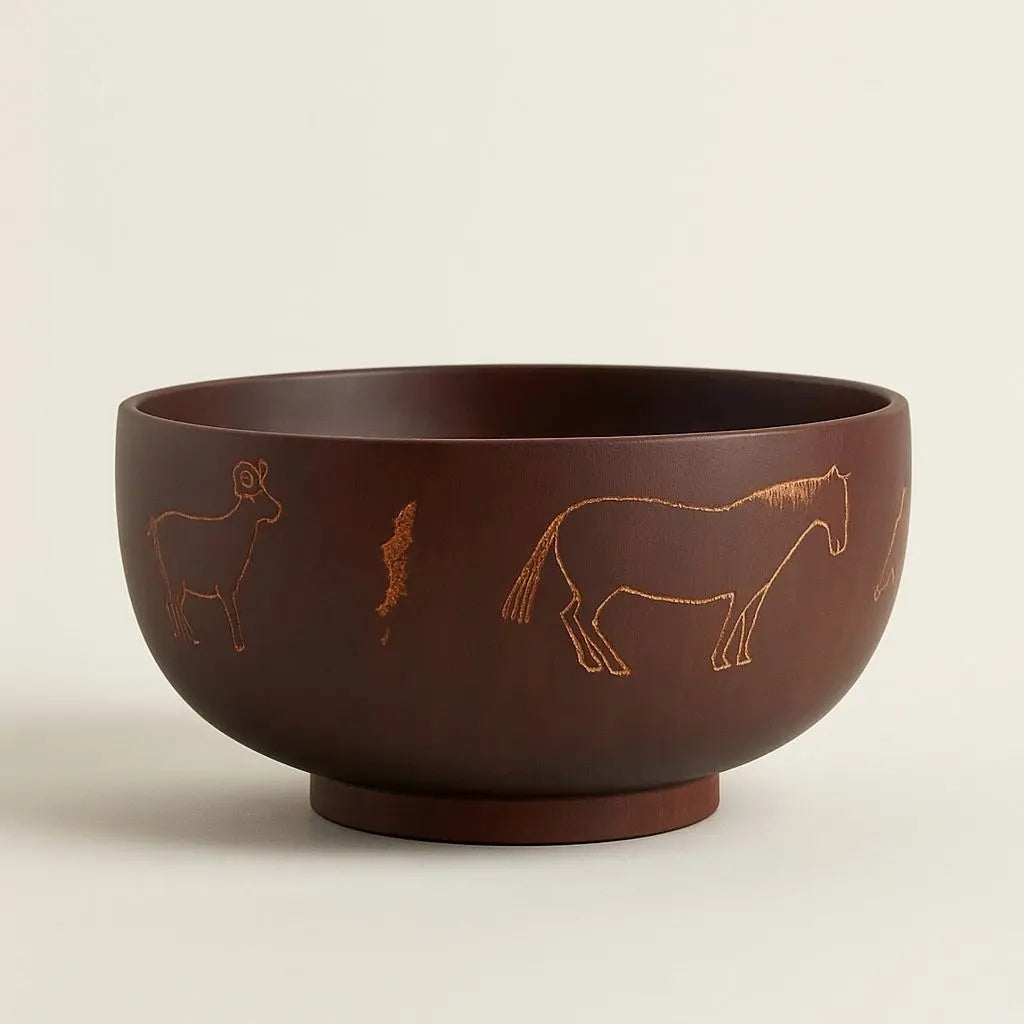 Artisan Handcrafted Wooden Serving Bowl