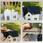 Solar-Powered Bird Feeder with LED Lights - Garden Design