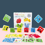 Toddler Puzzle Wooden Educational Non-Toxic Paint