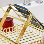 Stainless Steel Bathtub Caddy with Adjustable Features