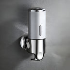 Marble-Effect Wall Soap Dispenser for Easy Mounting
