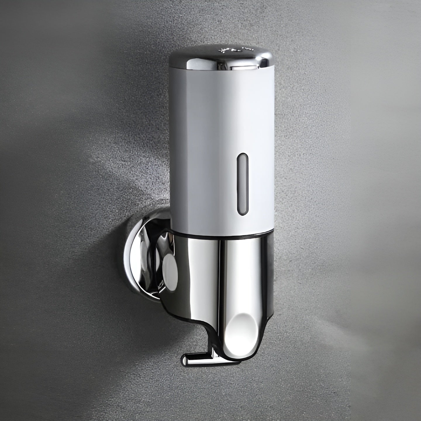 Marble-Effect Wall Soap Dispenser for Easy Mounting