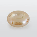 Amber Glass Flush Mount Fixture - Art Deco Style Globe Ceiling Light