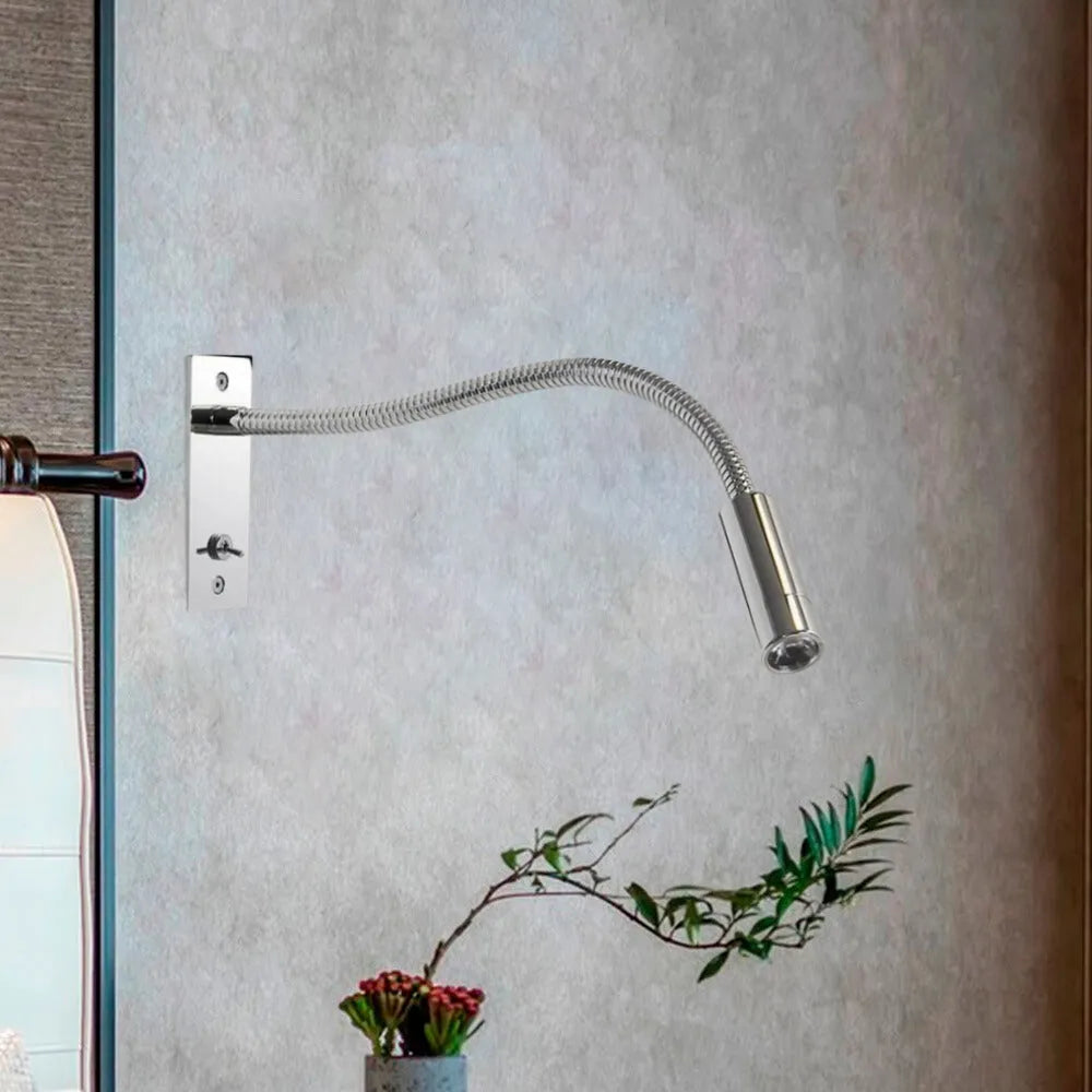 Flexible Bedside Lamp with Adjustable LED Light for Reading