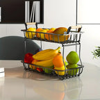 Double-Layered Fruit and Veggie Storage Rack