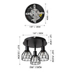Adjustable Black Ceiling Spotlight Light | Vintage Industrial Style