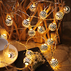 String Lights for Garden with Decorative Ball Lanterns Powered by Solar