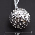 String Lights for Garden with Decorative Ball Lanterns Powered by Solar