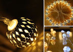 String Lights for Garden with Decorative Ball Lanterns Powered by Solar
