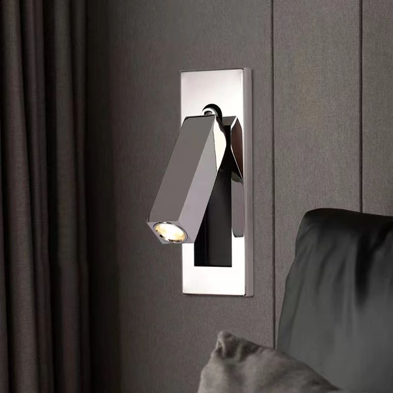 Contemporary Wall Lamp for Bedside with Adjustable Features