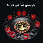 Drinking Roulette Game 16 Numbered Shot Glasses & Metal Balls