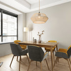 Modern Natural Design Pendant Light Shade in Handwoven Paper Rope