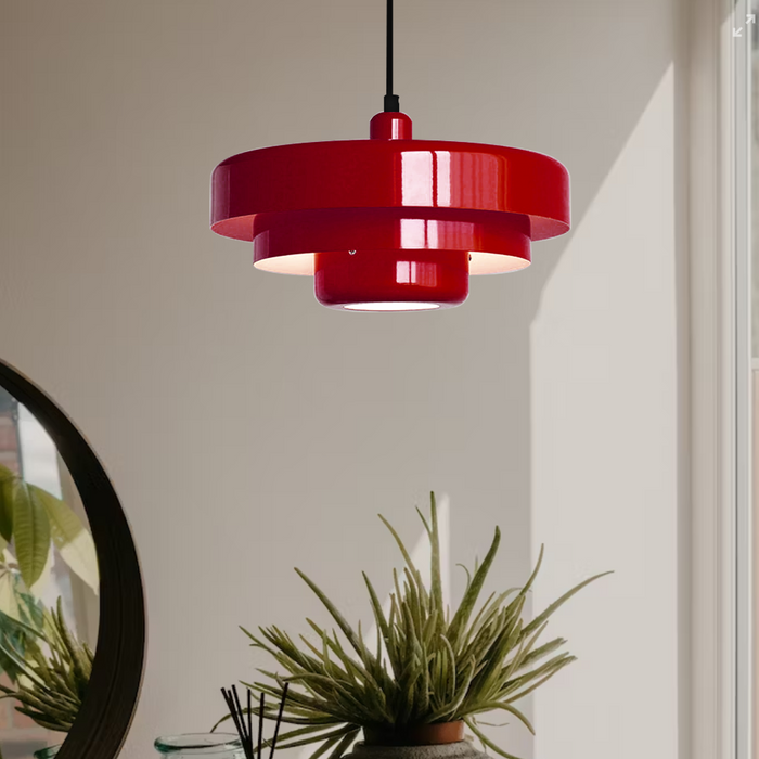 Sculpted Metal Pendant Lighting Fixture