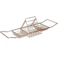 Stainless Steel Bathtub Caddy with Adjustable Features