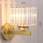 Contemporary Iron and Glass Wall Sconce Light Fixture